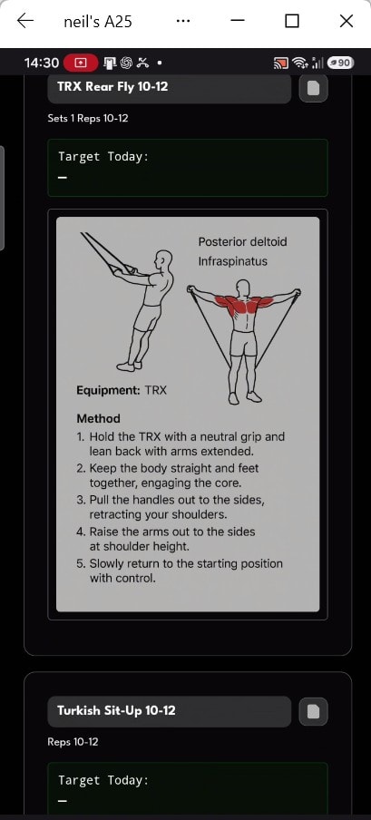 E3 app — view today's class